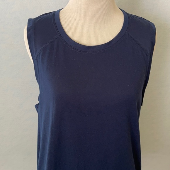 Athletic Wear Girls Navy Athletic Tank Top - Picture 2 of 11
